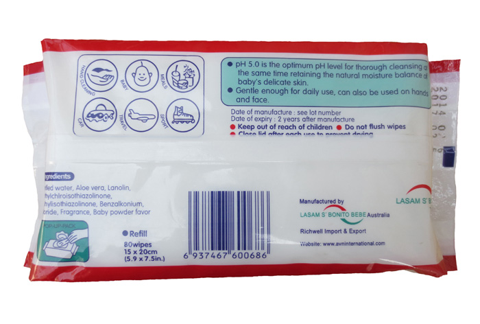 Khăn lau bé ướt khăn lau 80 vẽ với bìa bé da trẻ sơ sinh ngăn chặn màu đỏ mông sản phẩm đặc biệt bán buôn