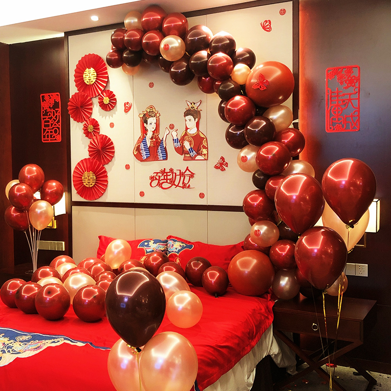 2023 Wedding Room Decorated Women's Bedroom Creative Romantic Wedding Scene Wedding Supplies