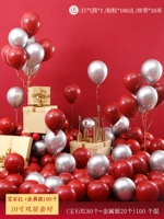 Gem Red+Metal Silver 100