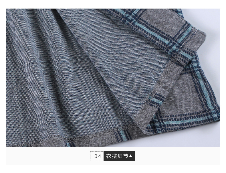 Màu xanh lá cây mùa thu mới bộ đồ ngủ nam cotton dài tay áo len kẻ sọc mạng lưới tăng đồ bộ nam