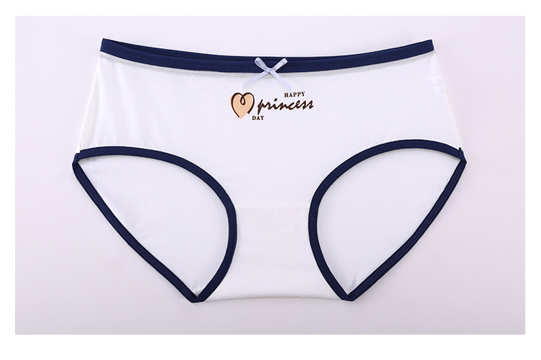 Green Jia bốn món quà đóng hộp đồ lót nữ mới phim hoạt hình quần short vải cotton ở eo quần cô gái quần lót ren gợi cảm 
