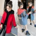 Áo khoác bé gái 2018 mới thu đông và váy mùa đông Công chúa phương Tây quần áo dày lên cho bé gái 10 bé 12 tuổi lớn 15 tuổi