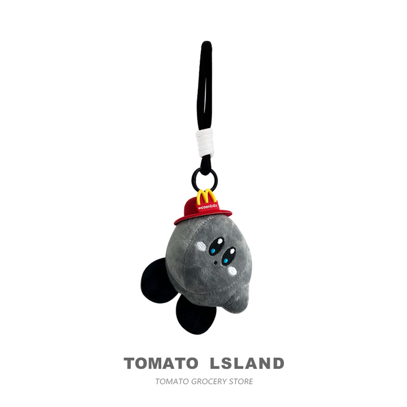 TOMATO Kirby Plush Toy Backpack Charm Bag Keychain Gift