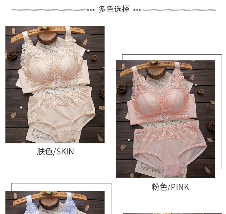 Chống ánh sáng gợi cảm ống ren hàng đầu đồ lót nữ không có vòng thép nhỏ ngực dày áo ngực tụ tập để điều chỉnh các bộ áo ngực đồ lót xuất khẩu