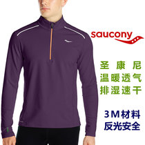 Saucony Socconi San Connie Men's Warm Winter and Spring Sweatshirt Professional High Performance Running Shirt