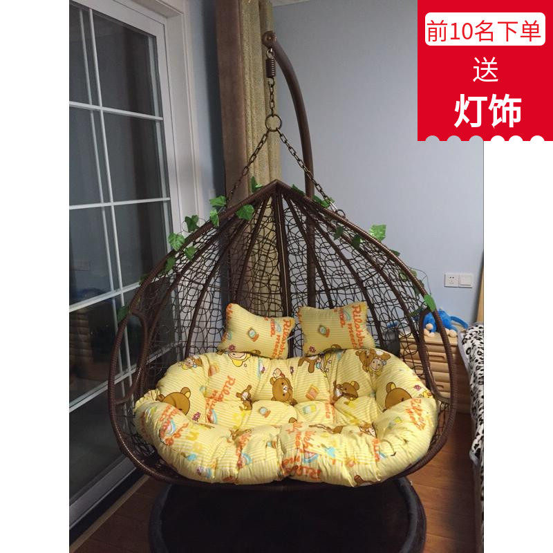 Double suspension balcony network red hanging chair light luxury hanging chair chair in autumn lazy household cradle chair hammock