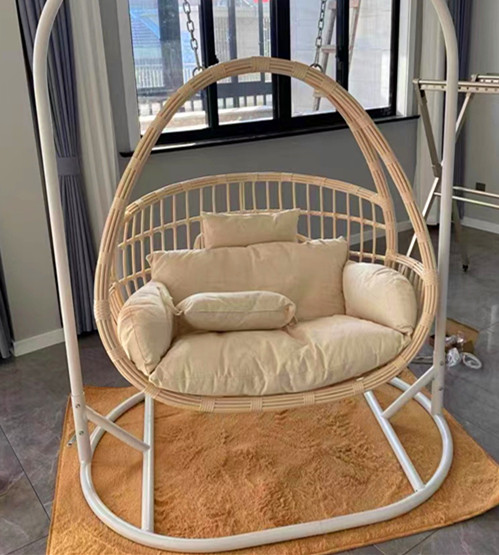 European-style balcony hanging chair home indoor adult hanging basket swing chair bedroom outdoor courtyard lazy rattan chair cradle