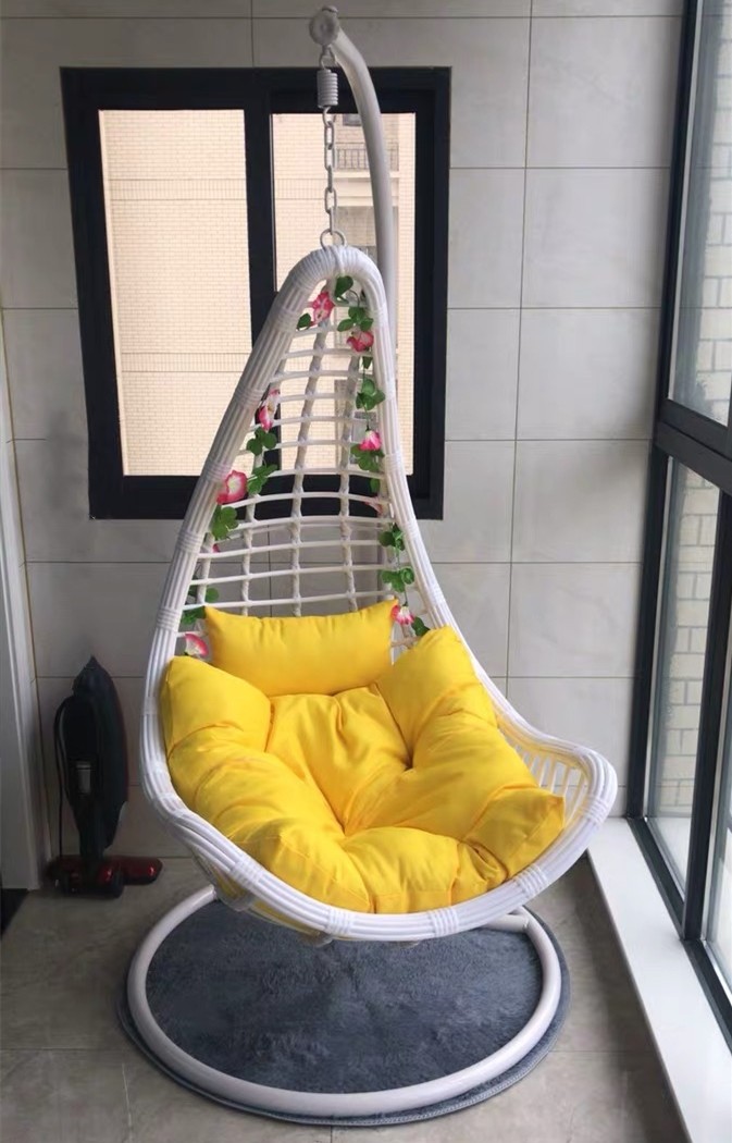 Hanging basket swing home small hanging chair wicker chair cradle chair bird nest chair indoor balcony lazy single hammock rocking chair