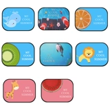 Электрическая мультяшная стеклянная штора, ткань, защита от солнца