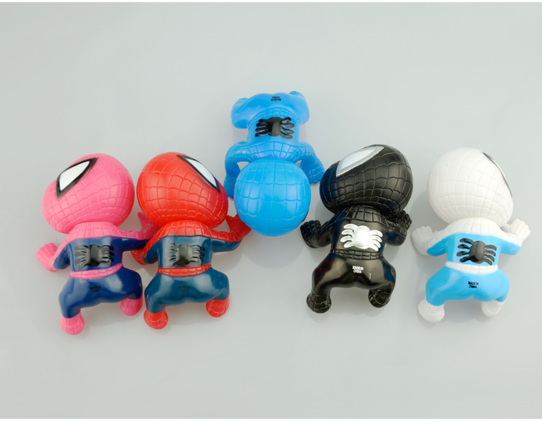 [创意摆件 车载蜘蛛侠卡通公仔 Q版吸盘蜘蛛侠