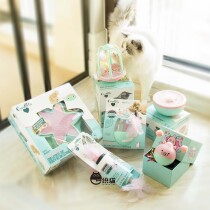 Ourpets O Pie Nouri Fotos Two Foxes Electric Toy Macarons with Loud Voice Teasing Cat Sticks