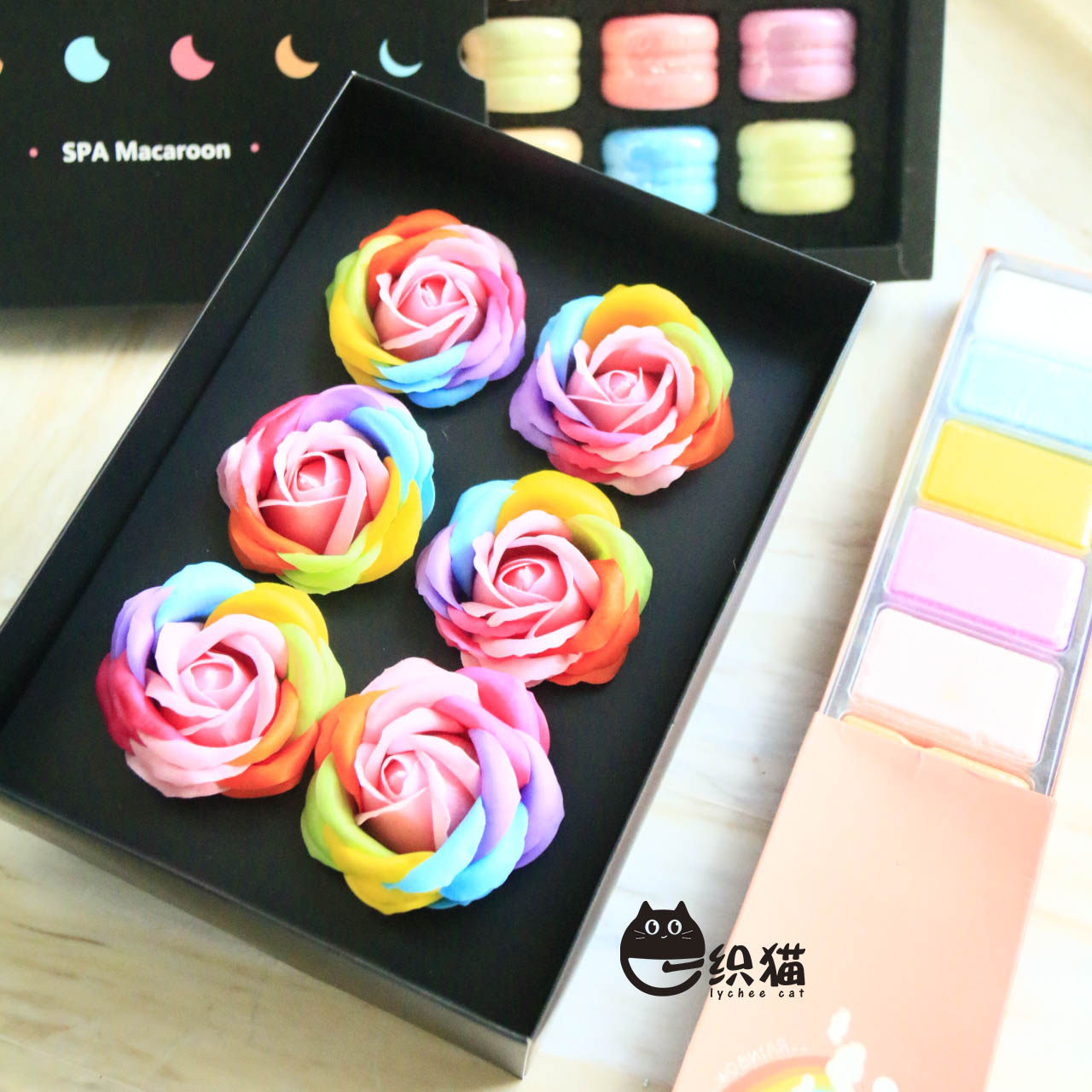 Towards Rain Pet SPA Hydrotherapy Vegetarian Macaragondevil Flowers Rainbow Magic Square Guard Hair Nourishing Skin Nourishing Skin Nourishing repair of hair follicles