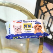 Japan IRIS Alice dog wipes Alice deodorant pet supplies wet wipes 80 pieces