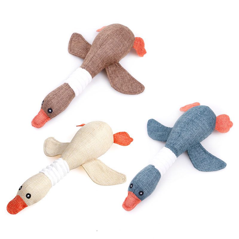 Dogs Toys Big geese Vocal Antithets of Divine Instrumental Fight Teddy Gold Muller Teeth Lone Large Small Dog Pet Supplies