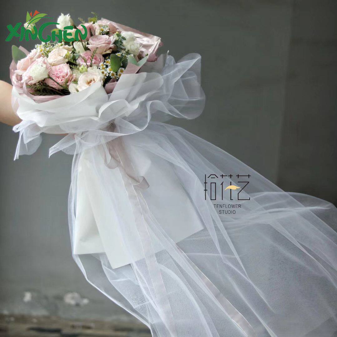 Fairy yarn Xinchen materials new stack of 1 6*20 yards or so flower packaging gauze wedding arrangement gauze