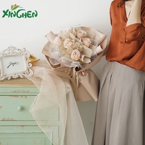 Phnom Penh Lotus Leaf Yarn Hinchen New Round Wave Flowers Flower Basket Packaging Gauze Gold Thread Packaging Yarn Torture