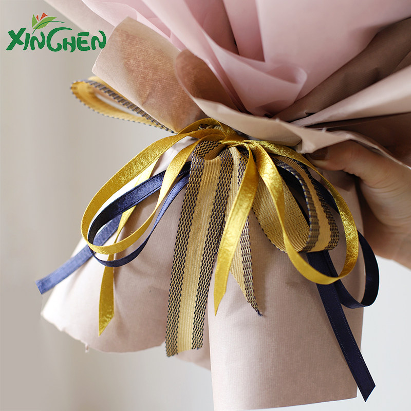 New Lori bandwidth 1cm per roll 10 yards glossy satin flower gift box packaging ribbon bow ribbon