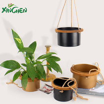 Xinchen flower packaging material Chinese Valentines Day new hemp rope metal hanging flower flower shop supplies materials