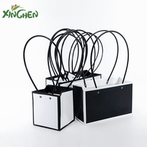 Border handbag flower bag square rectangular trapezoidal bag gift bag flower packaging material new product creativity