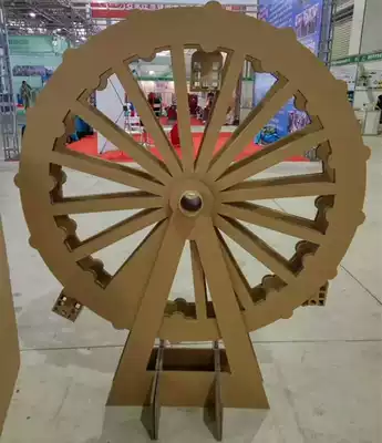 Paper Huijia corrugated paper Ferris wheel Kindergarten exhibition exhibition exhibition products Children's creative toys Graduation design customization