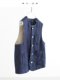 Early Autumn Vest Sold 5,000 Pieces Denim Blue Vest Women's Linen Small Vest Casual Vest Jacket Vest