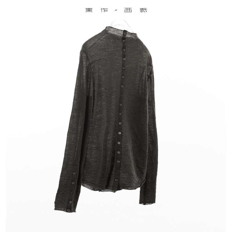 Layering Essential! 2026 Early Autumn Fine-Spun 100% Wool Mid-High Collar Stacked Collar Sweater Knit Top Base Layer Shirt Layering Essential! 2026 Early Autumn Fine-Spun 100% Wool Mid-High Collar Stacked Collar Sweater Knit Top Base Layer Shirt