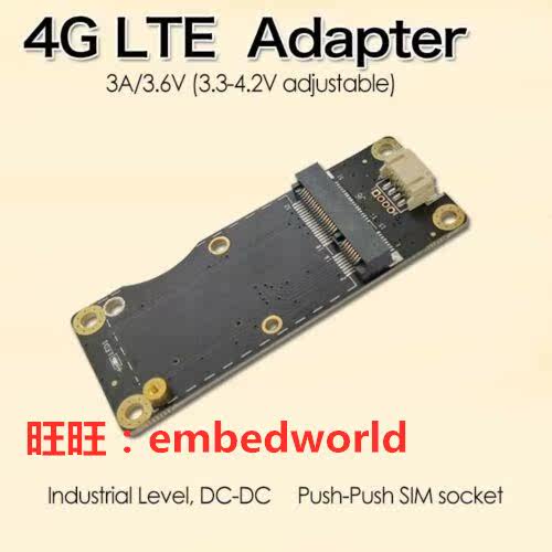 MiniPCIE to USB Adapter SIM Card Slot for WWAN LTE 4G Module