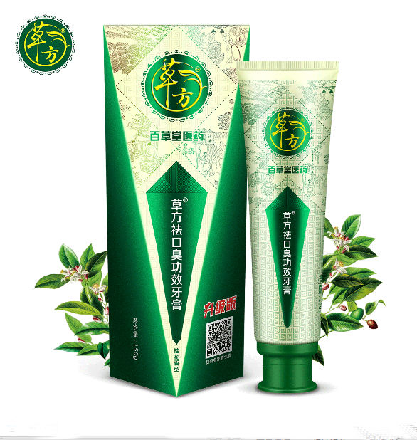 Baicaotang clear fire to remove bad breath Herbal toothpaste Adult anti-moth tooth protection Whitening stain fresh breath