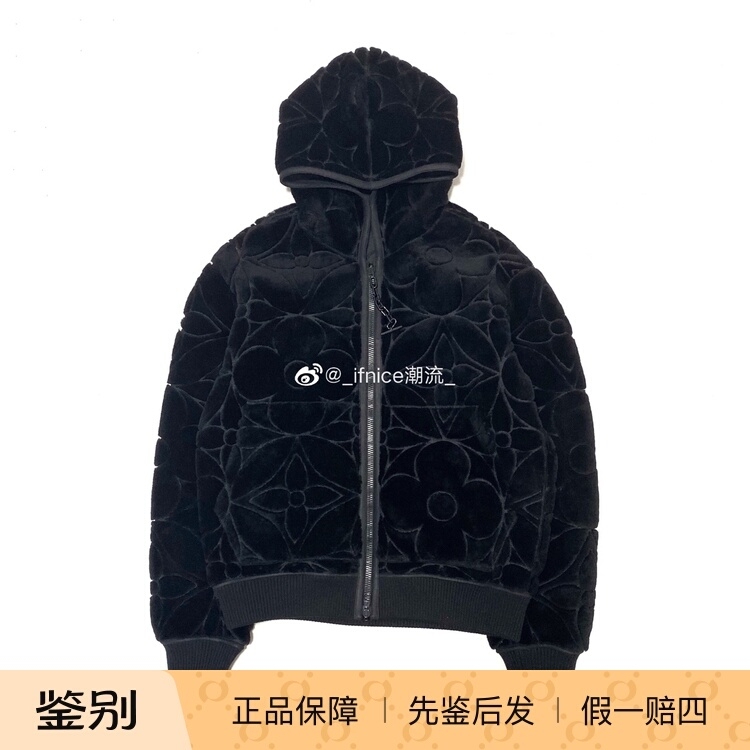 【Ifnice】Louis Vuitton Lv Double-Sided Embossed Floral Hooded Jacket ​ ​ ​