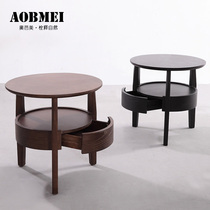 Bedside cabinet mini - creative storage of mini - creative storage in the Nordic corner of several small round tables