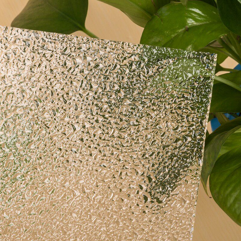 Diamond grain art glass fiberglass fiber non-tempered optional partition bathroom door and window process custom partition