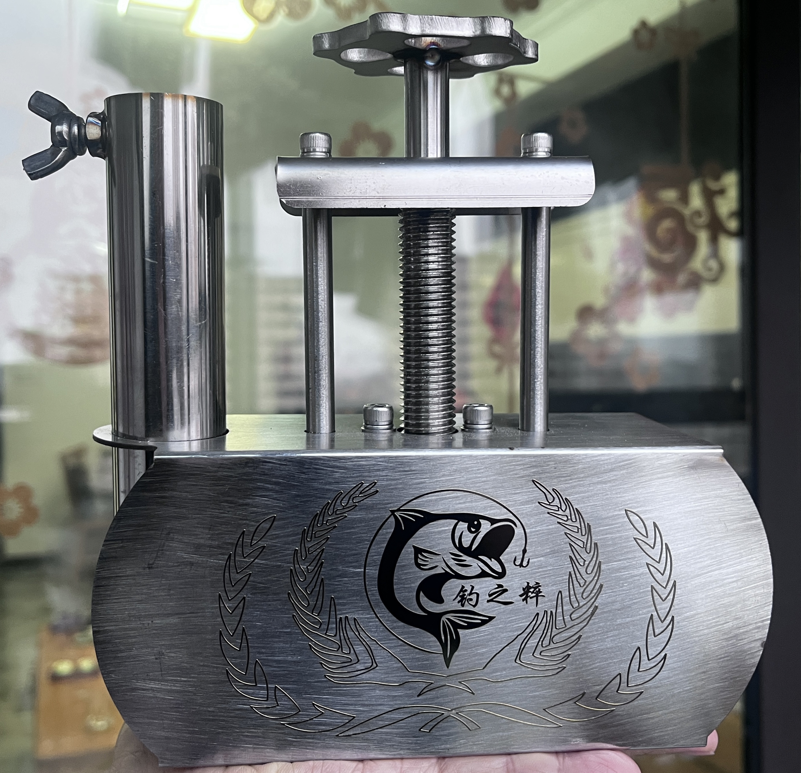 フローティングブリッジ傘立て ステンレススチール製 釣り傘立て ブラックピット フローティングブリッジ傘立てホルダー 釣り傘立て 釣り傘ホルダー