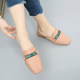 Outer wear sandals ຫນັງແທ້ 2023 summer ໃຫມ່ flat ຂະຫນາດໃຫຍ່ ເກີບແມ່ຍິງ Baotou ເຄິ່ງເທິງເກີບຫນັງເຄິ່ງ slippers