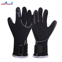 3MM diving gloves DIVESAIL comfortable non-slip warm wear-resistant hand protection diving fabric surfing snorkeling gloves