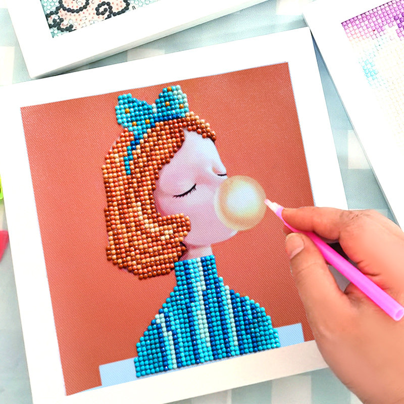 Children's hand diy Material package girls diamond pattern Yi toys kindergarten girls gift work