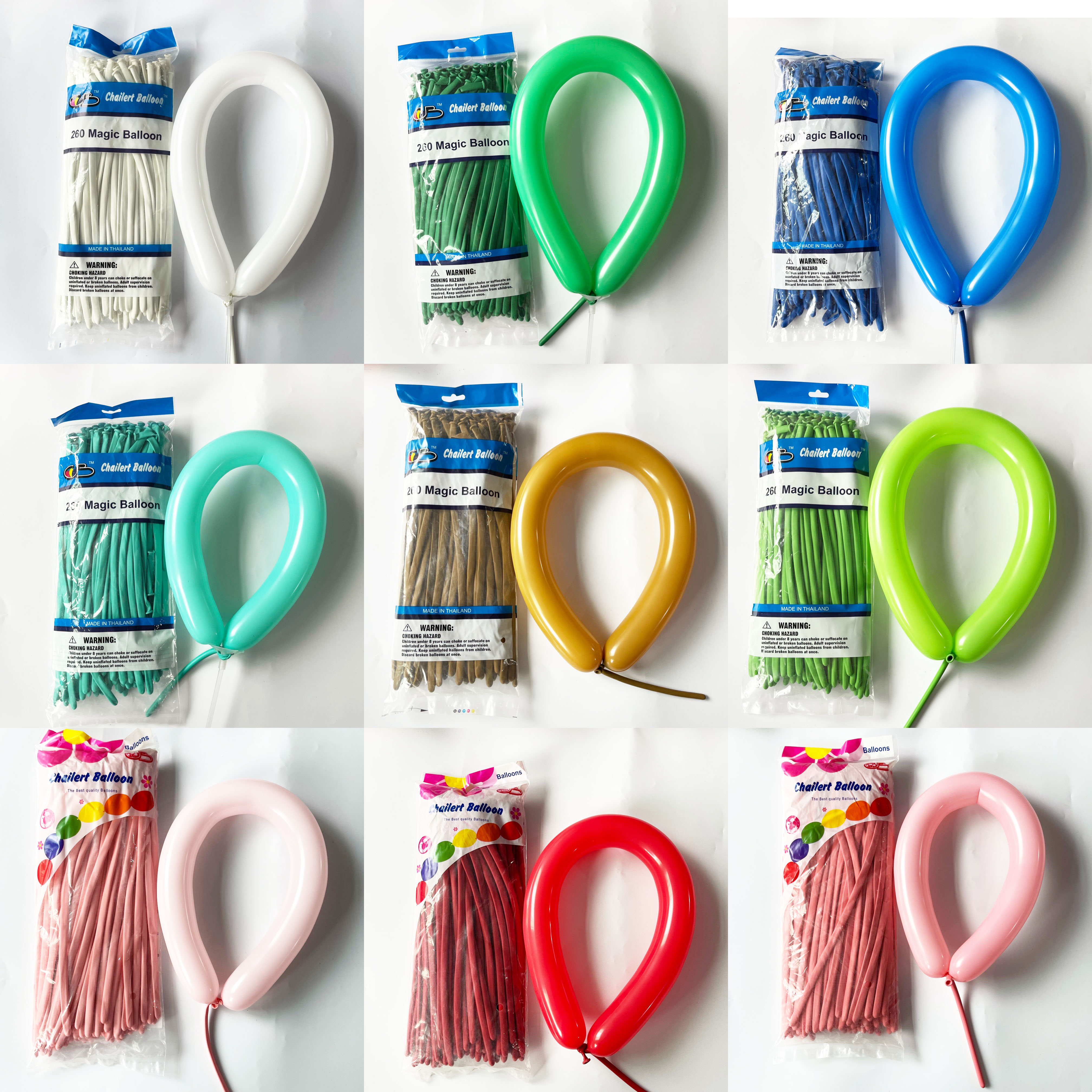 Thailand imported CB260 long Balloon Magic Balloon macaron long Balloon Magic party decoration balloon
