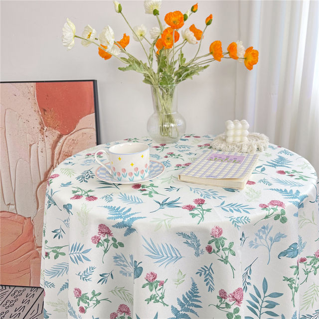ພາສາເກົາຫຼີ pastoral ins ສາວ heartbreak ດອກ velvet ສົດ tablecloth ສູງ-end ສີ່ຫລ່ຽມ dining ຕາຕະລາງຕາຕະລາງກາເຟປົກຫຸ້ມຂອງ