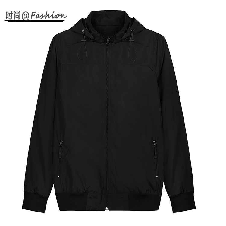 Phiên bản dài của áo gió trong đoạn dài mùa xuân và mùa thu mẫu Phiên bản Hàn Quốc của áo dài xu hướng áo mỏng thanh niên áo gió 1 lớp rẻ