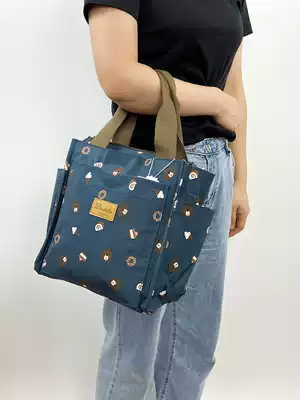 Mommy bag out large capacity waterproof handbag zipper large hand carry mother bag to work with lunch strap