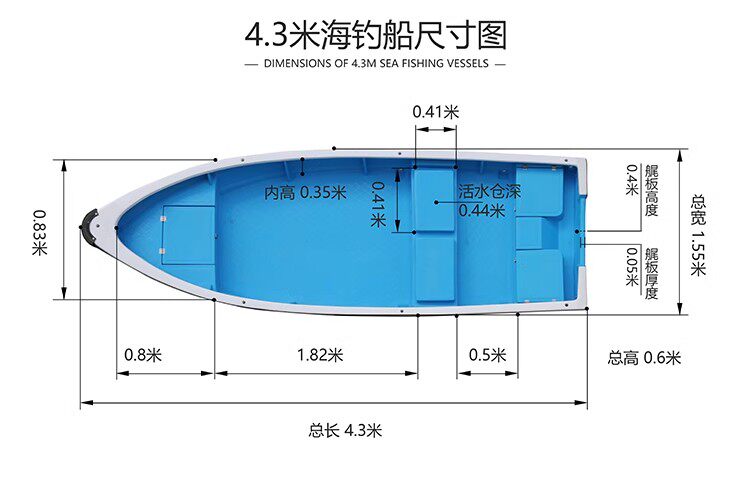 товар из китая 玻璃钢海钓船 带活水仓自排水 游钓艇运输船 捕鱼艇渔船快艇 Asian island