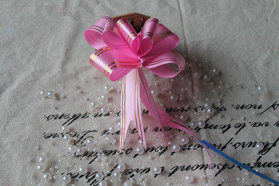 Bouquet packaging handpulled flower car wedding car Hand Flowers butterfly knot Flowers Gift Packaging Pumping DIY production 