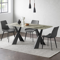 Yichao Italian minimalist household rock board dining table and chair combination rectangular light luxury modern small apartment dining table