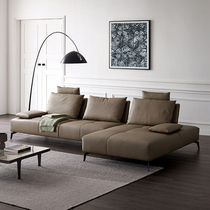 Yichao leather sofa first layer cowhide simple modern large and small apartment living room Italian light luxury corner leather sofa