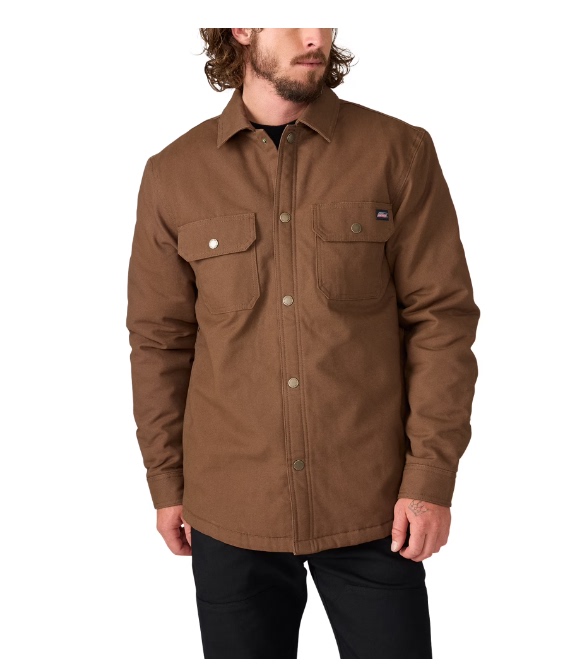 3-Color American-Style Men's Workwear Pocket Shirt Padded Jacket Couple Style Pure Cotton Canvas Turn-Down Collar Cotton Coat