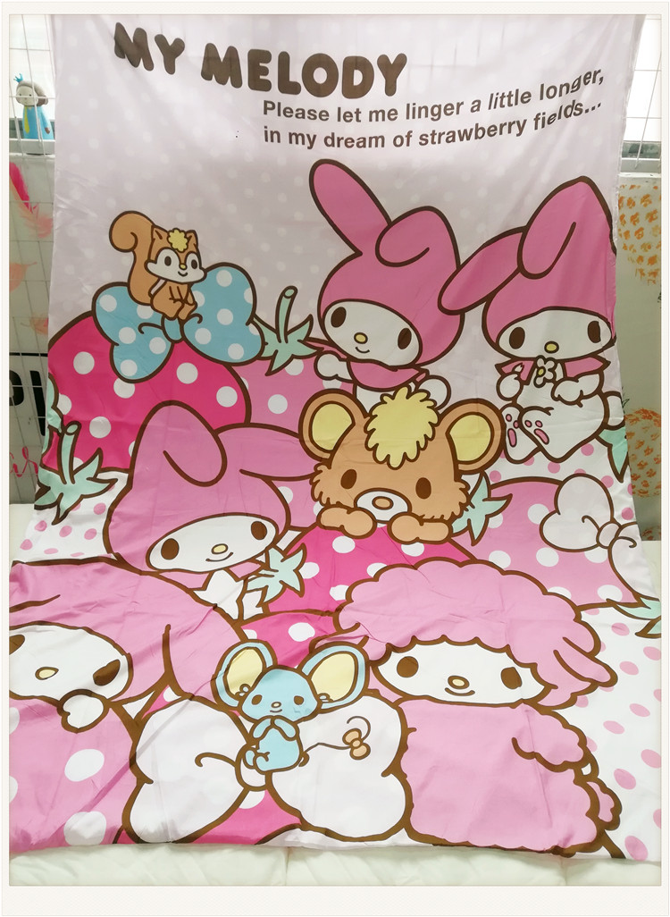 Melody khô nhanh polyester bông đơn chăn che bụi che phim hoạt hình chăn 150 * 200cm - Quilt Covers 	chăn phao 5 món
