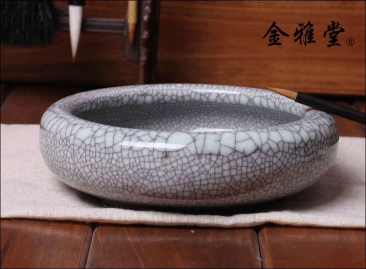Ceramic pen washing extra large Jingde Zhen Antique opening fragment fragment glaze pen fine small daffle pot