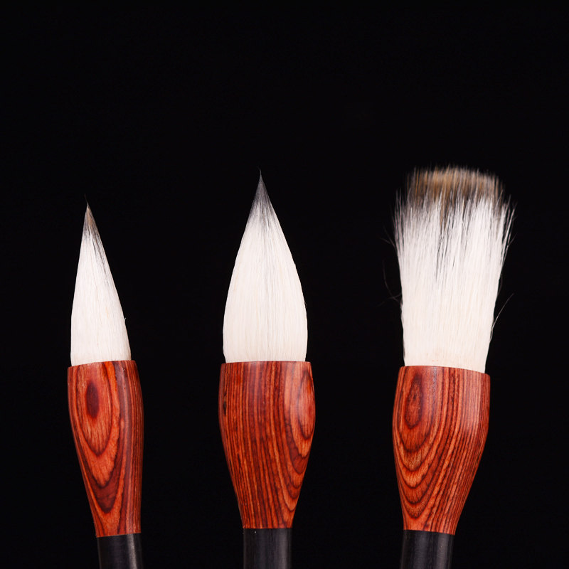 Meticulous painting peony flower and garlic brush