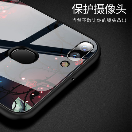 OPPOR15玻璃手机壳r15梦境版手机保护套标