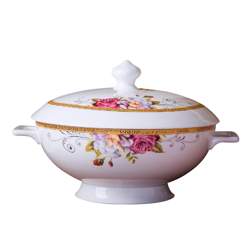 Treasure the dishes at the South Pole European household contracted ipads porcelain bowl chopsticks combination of Chinese style bowl outfit European dishes/