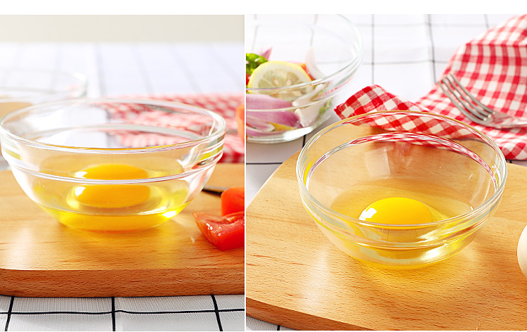 Baosteel at the South Pole, transparent glass bowl bowl of fruit salad bowl large tableware wash bowl of salad plates can microwave